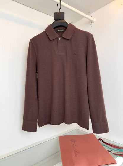 Loro Piana Long-Sleeve Polo Shirt