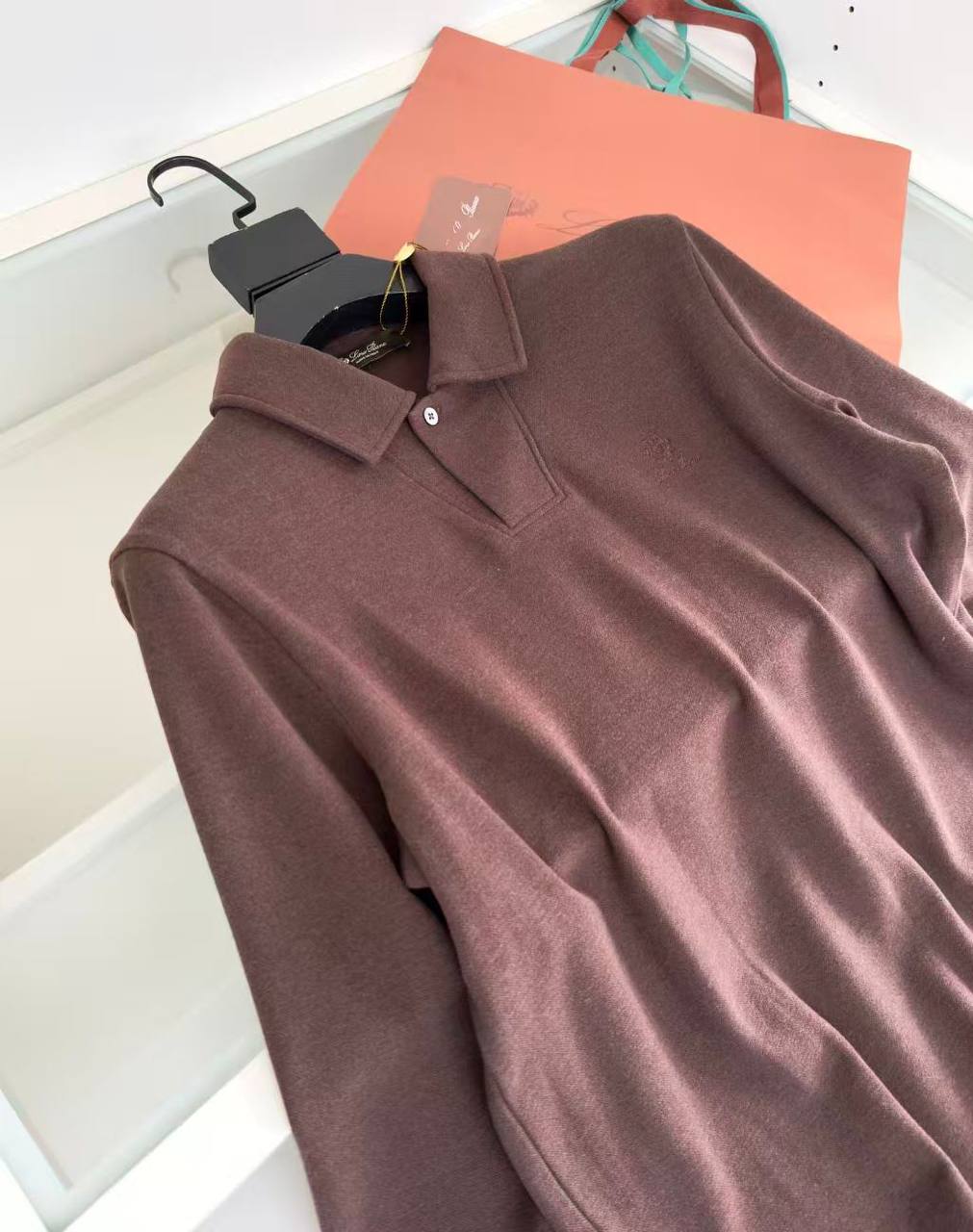 Loro Piana Long-Sleeve Polo Shirt