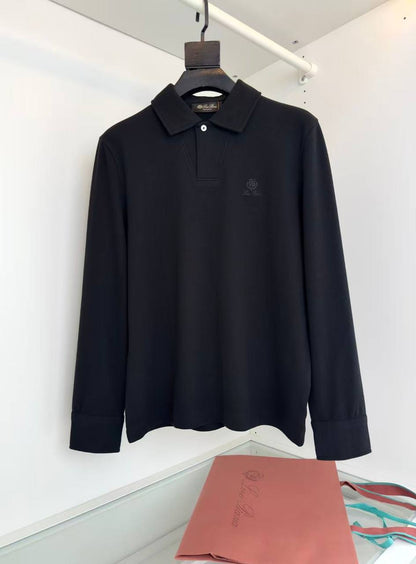 Loro Piana Long-Sleeve Polo Shirt
