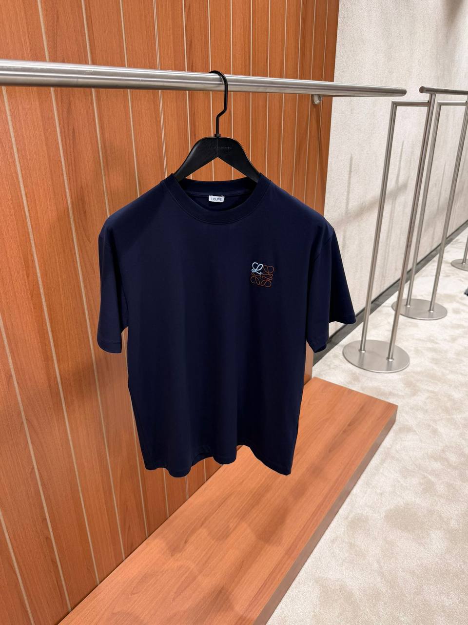 LOEWE cotton embroidered-logo T-shirt