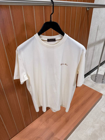 Loro Piana Embroidered Cotton T-Shirt