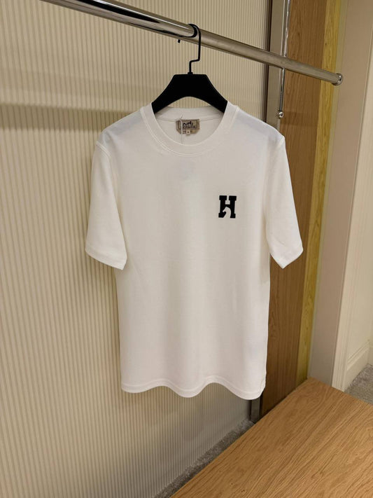 Hermes Leather Patch T-Shirt