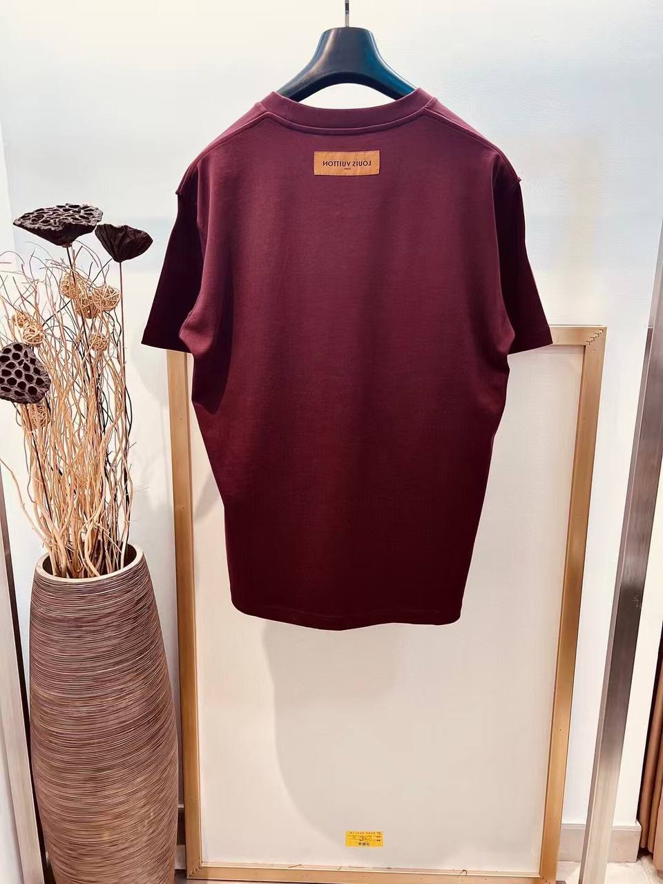 Louis Vuitton Burgundy Classic Monogram Embossed T-Shirt