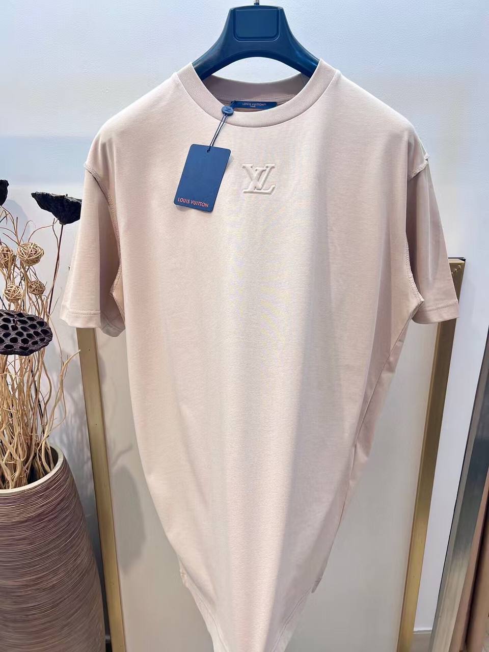 Louis Vuitton Burgundy Classic Monogram Embossed T-Shirt
