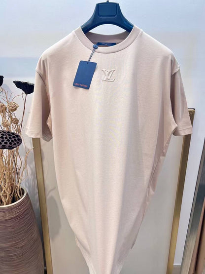 Louis Vuitton Burgundy Classic Monogram Embossed T-Shirt