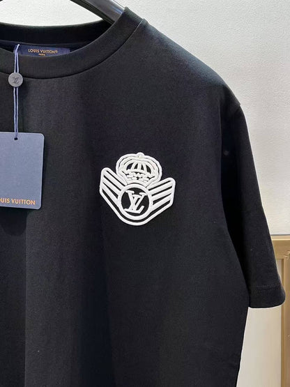 Louis Vuitton Crest Emblem Cotton T-Shirt