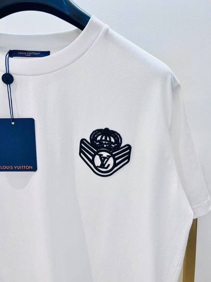 Louis Vuitton Crest Emblem Cotton T-Shirt