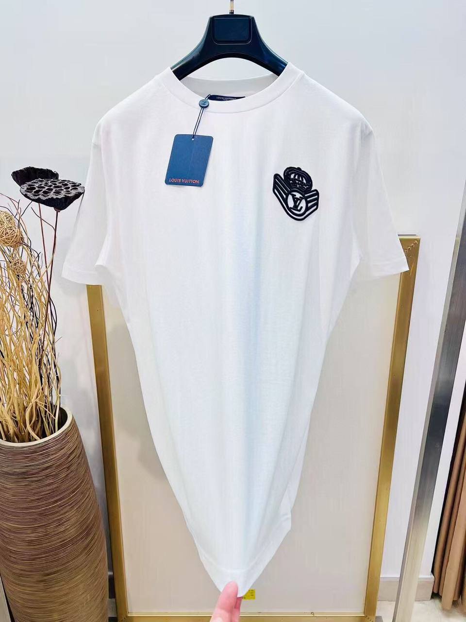 Louis Vuitton Crest Emblem Cotton T-Shirt
