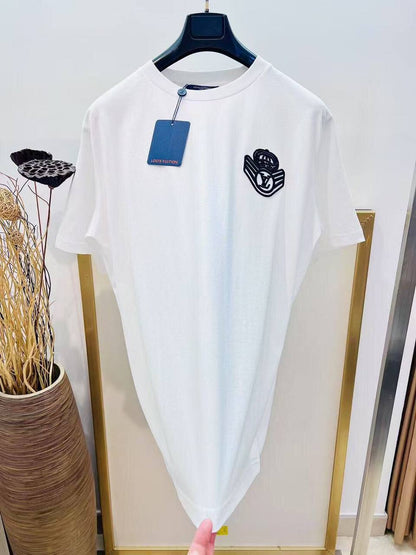Louis Vuitton Crest Emblem Cotton T-Shirt