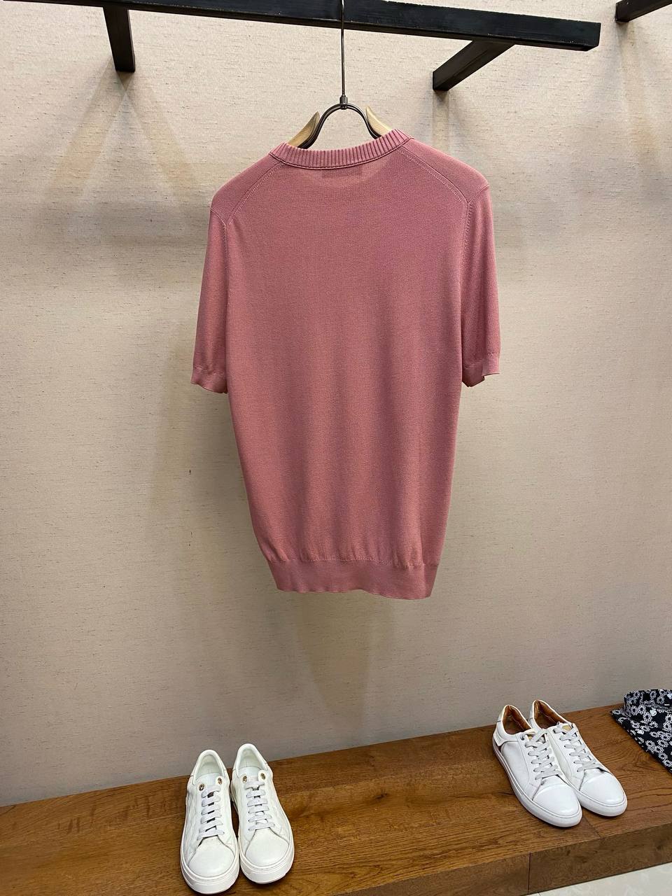 Loro Piana Rose Mauve Cotton-Silk Knit