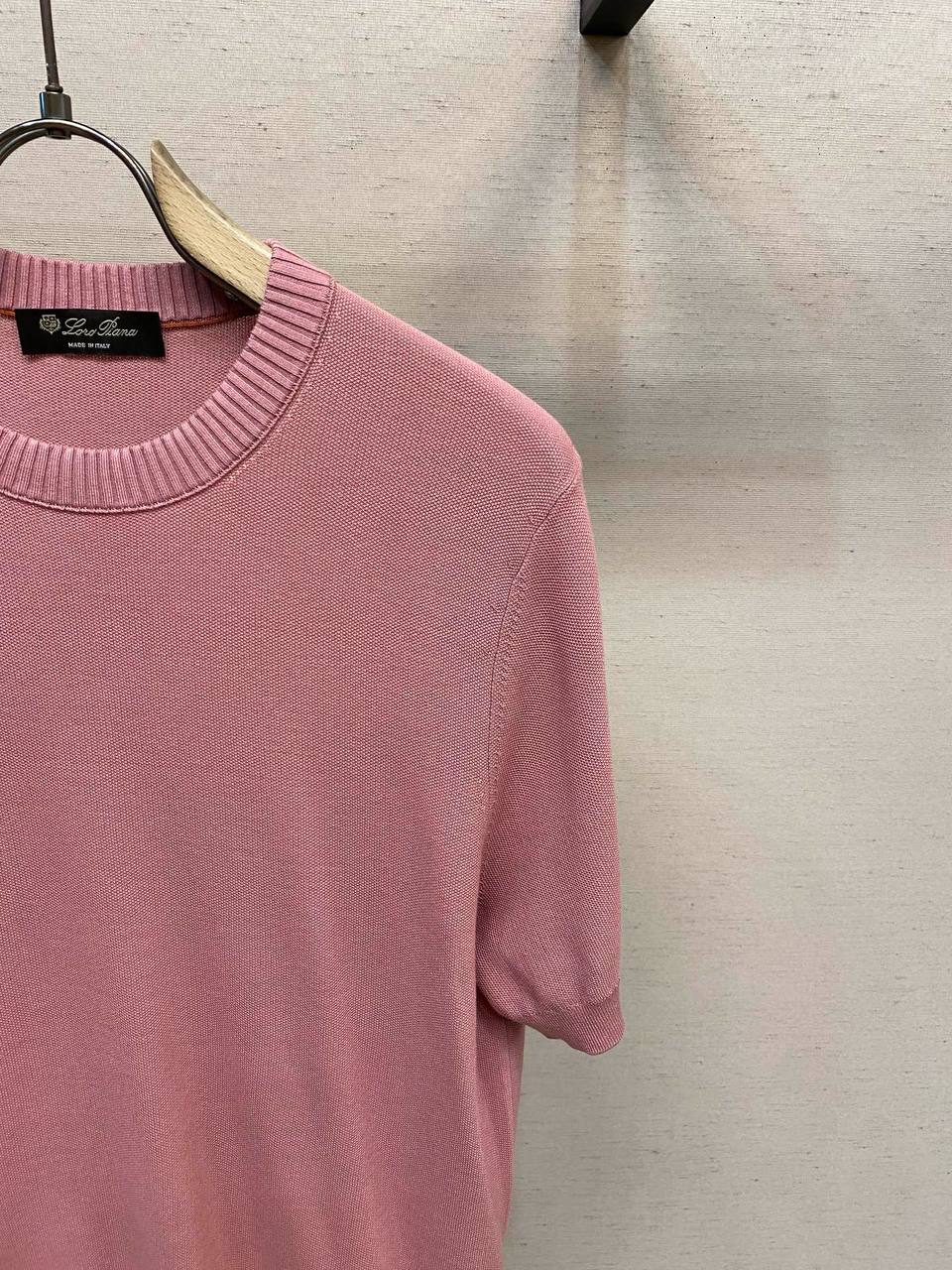 Loro Piana Rose Mauve Cotton-Silk Knit