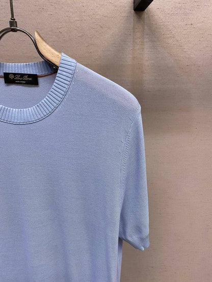 Loro Piana Rose Mauve Cotton-Silk Knit