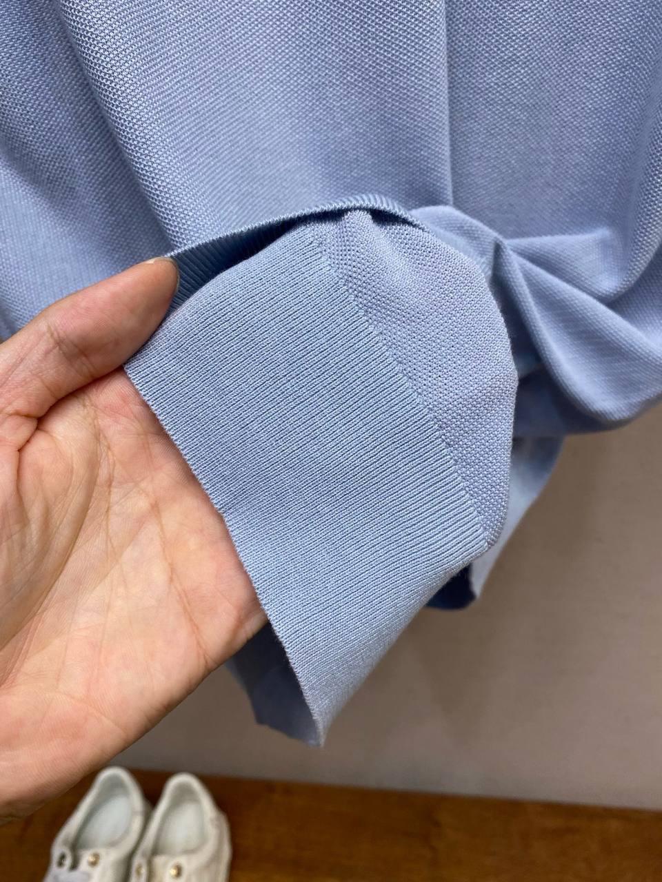 Loro Piana Rose Mauve Cotton-Silk Knit