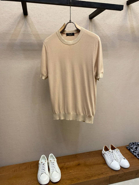 Loro Piana Rose Mauve Cotton-Silk Knit