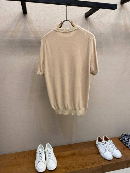 Loro Piana Rose Mauve Cotton-Silk Knit