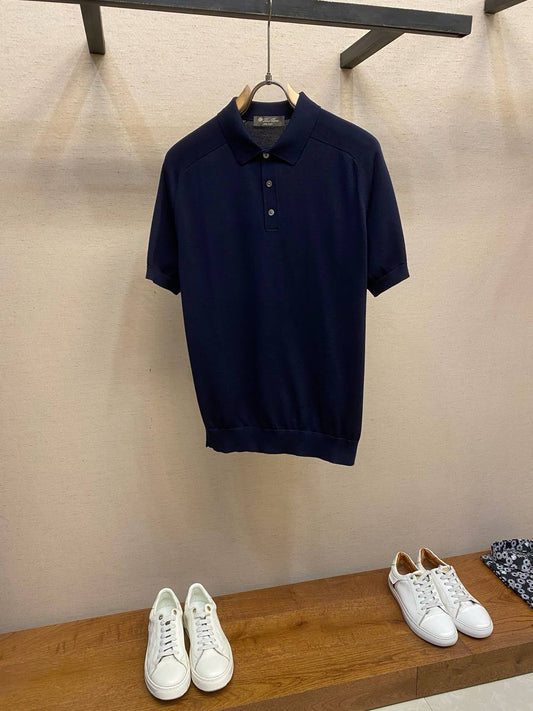 Loro Piana Cotton-Silk Polo Shirt