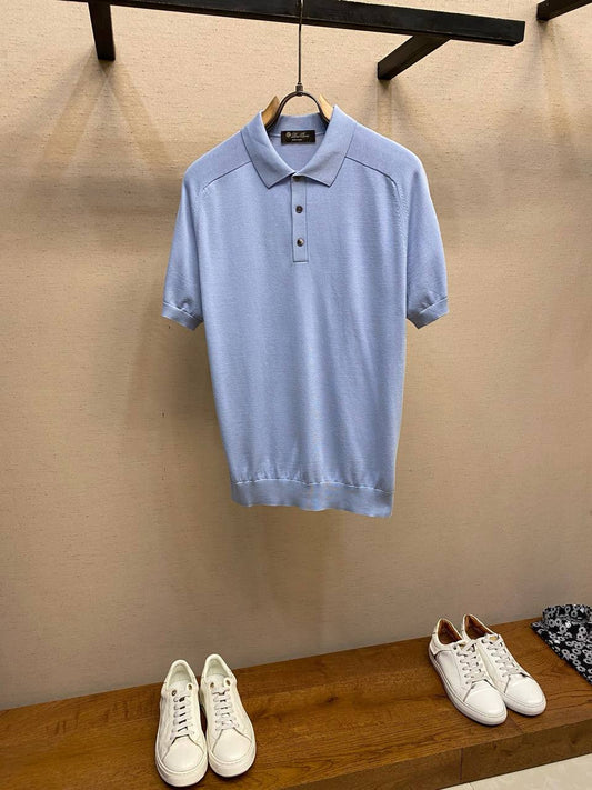 Loro Piana Cotton-Silk Polo Shirt