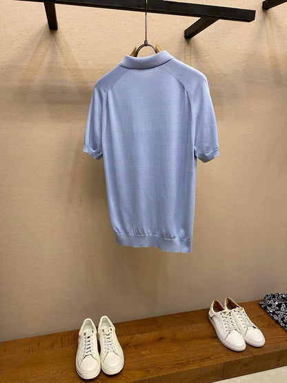 Loro Piana Cotton-Silk Polo Shirt