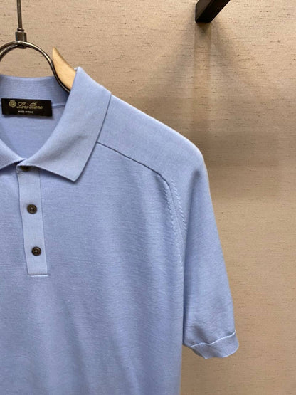 Loro Piana Cotton-Silk Polo Shirt