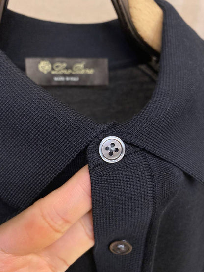 Loro Piana Cotton-Silk Polo Shirt