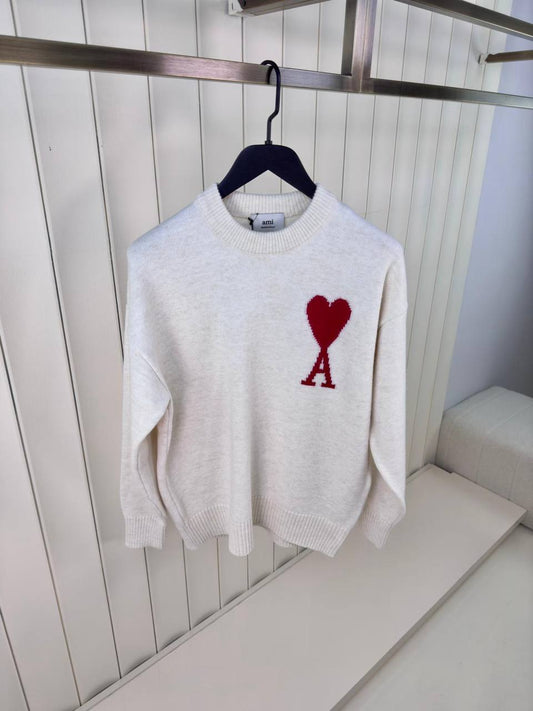 Ami Heart Crewneck Sweater