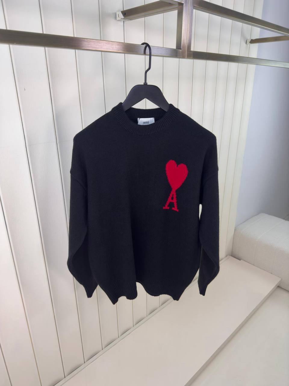 Ami Heart Crewneck Sweater