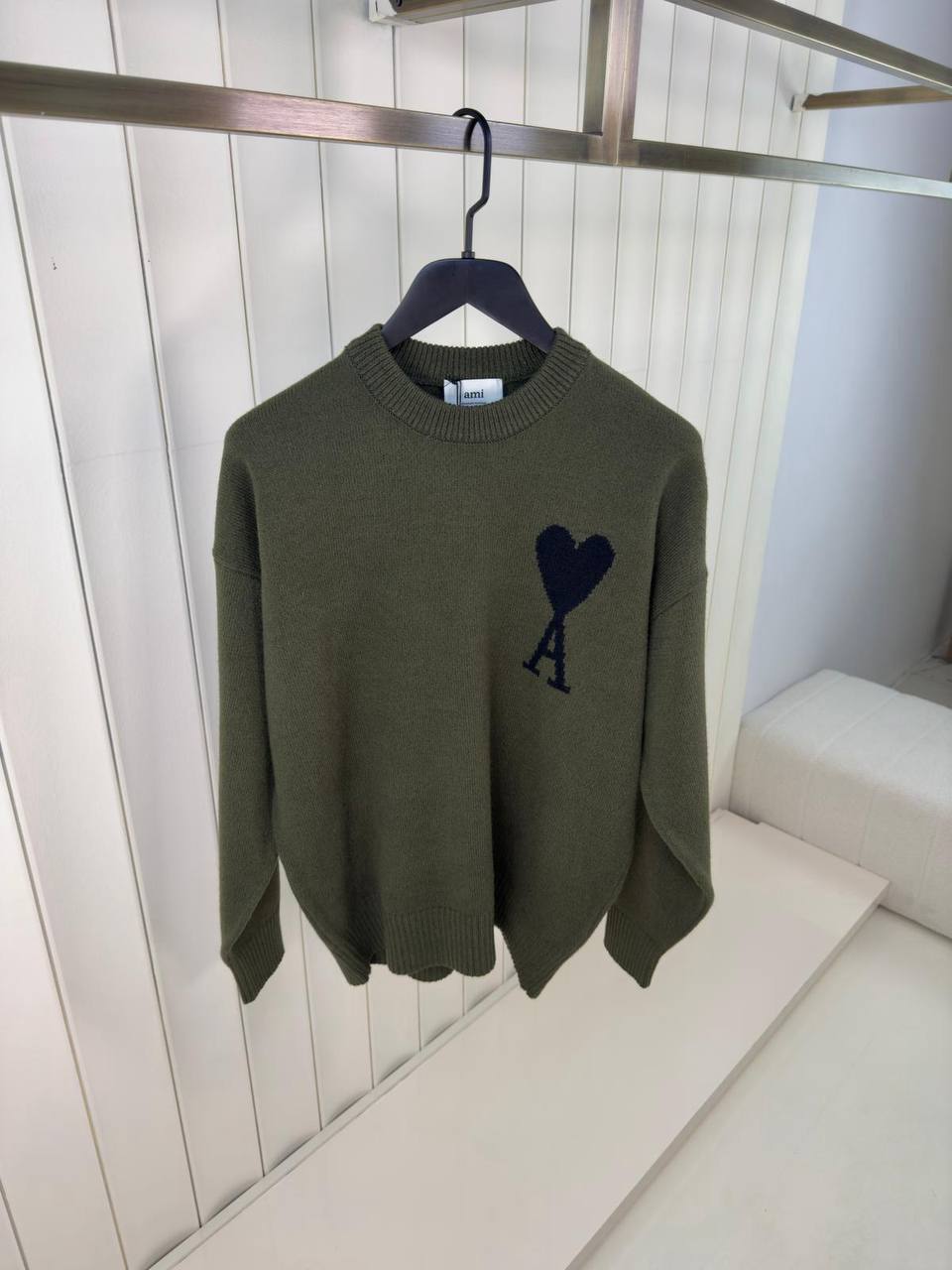 Ami Heart Crewneck Sweater