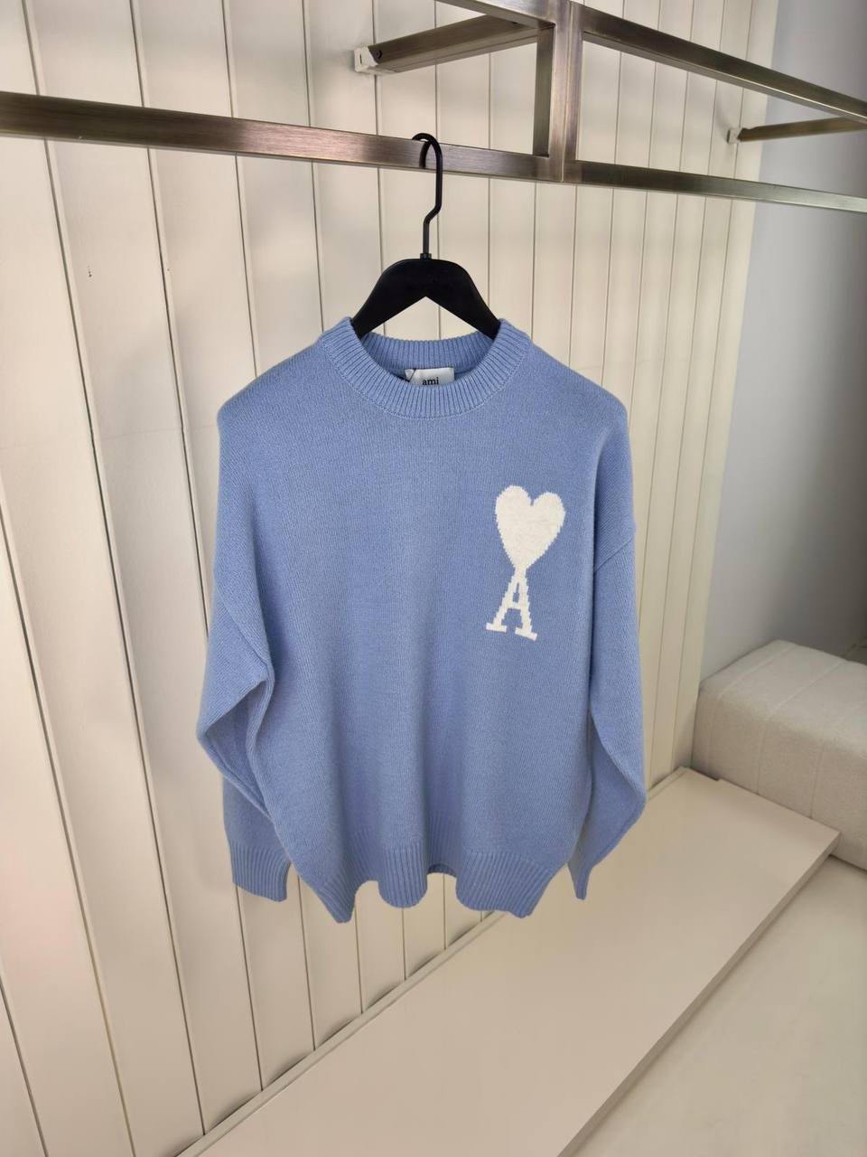Ami Heart Crewneck Sweater