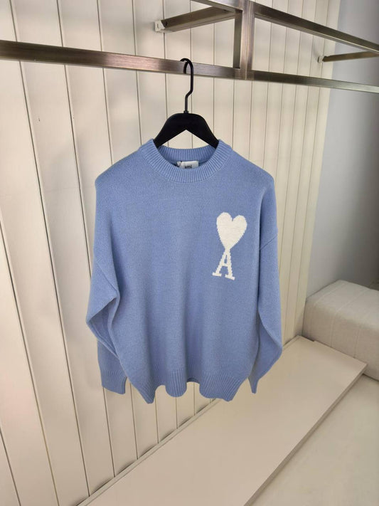 Ami Heart Crewneck Sweater