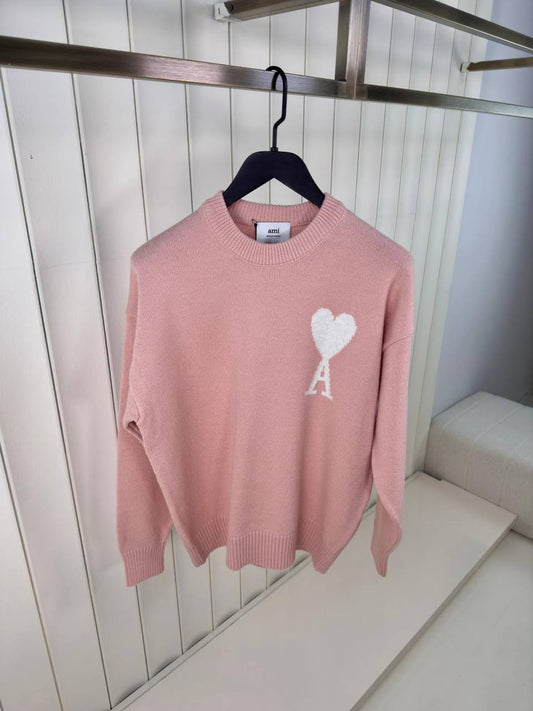 Ami Heart Crewneck Sweater