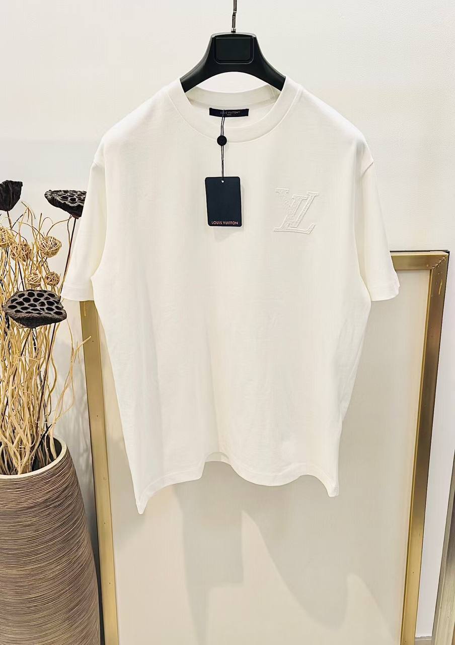 Louis Vuitton LV Logo Embroidered T-Shirt