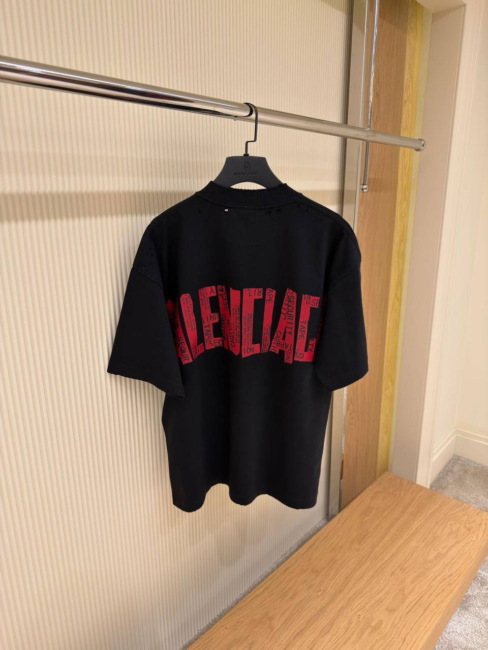 Balenciaga Security Tape logo T-shirt
