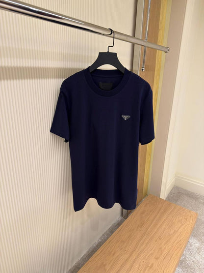Prada Embroidered jersey T-shirt