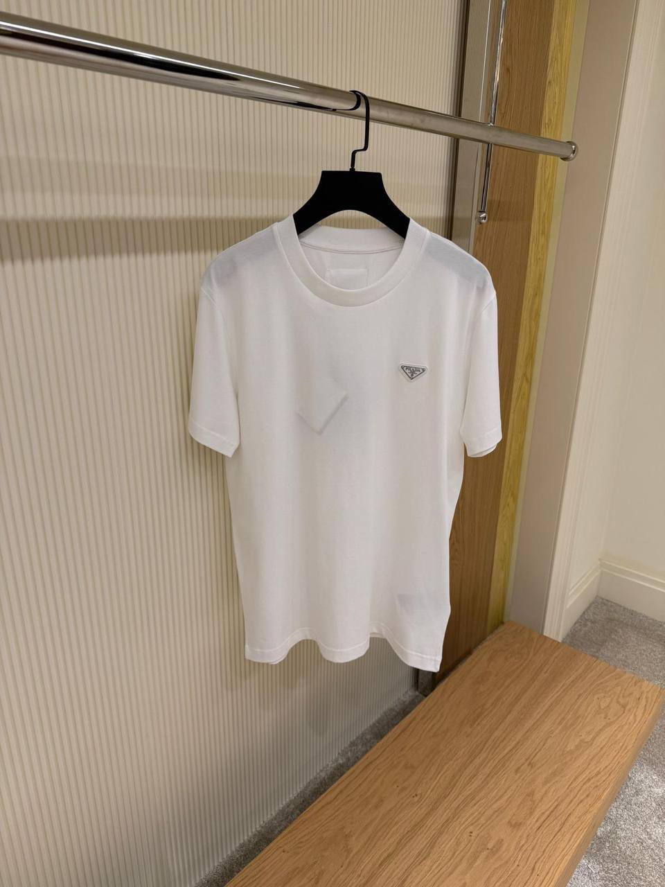 Prada Embroidered jersey T-shirt