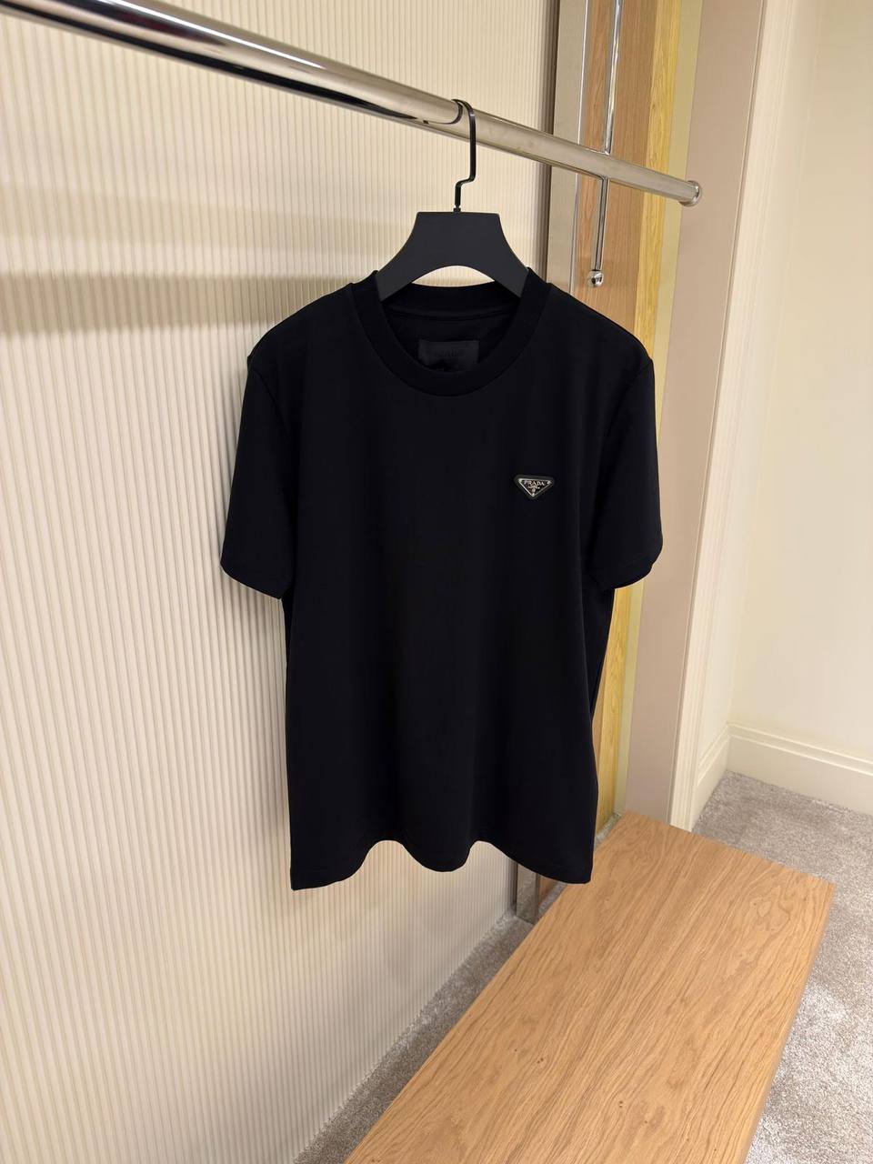 Prada Embroidered jersey T-shirt