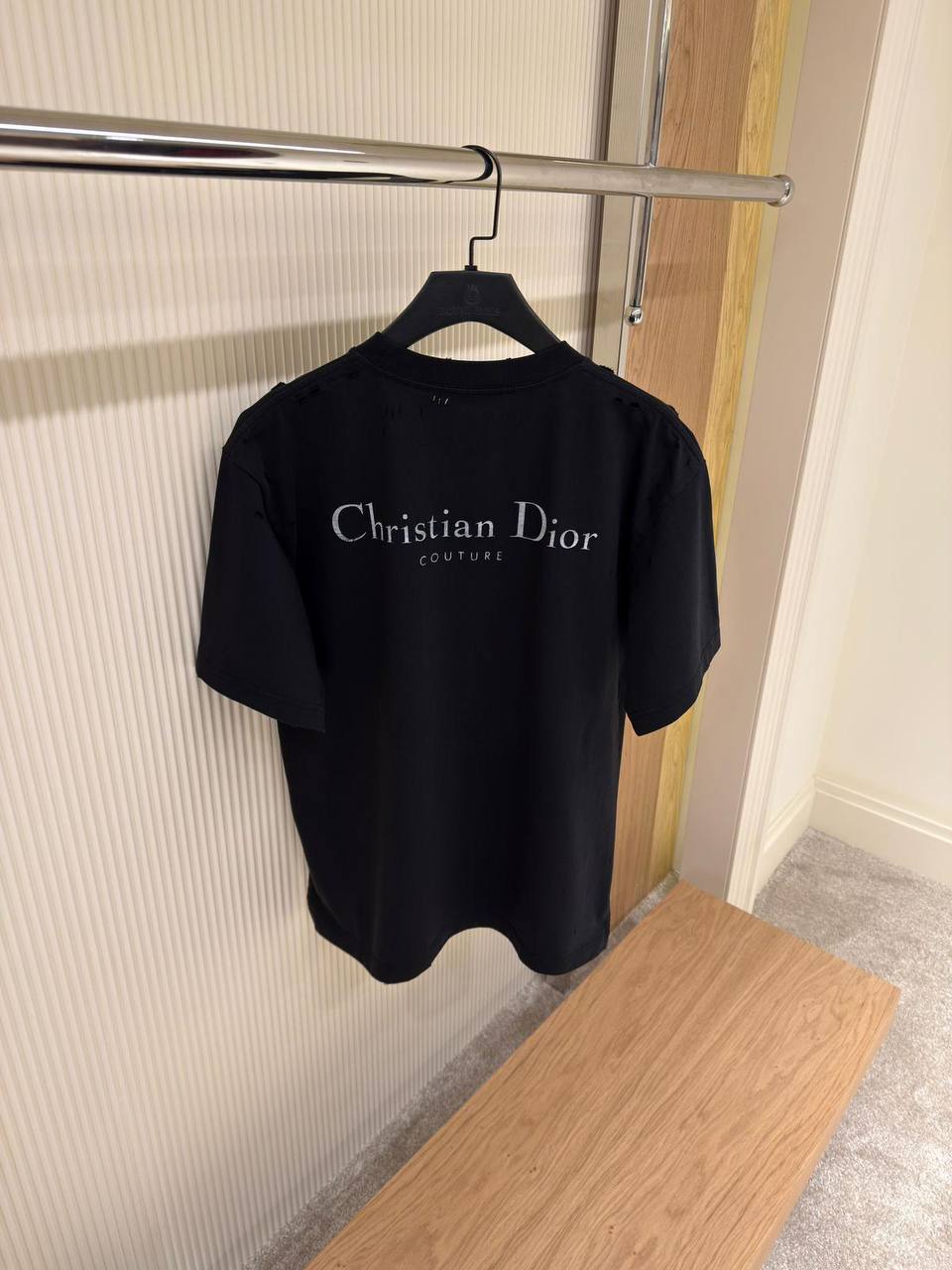 Christian Dior Couture Distressed Blue T-Shirt