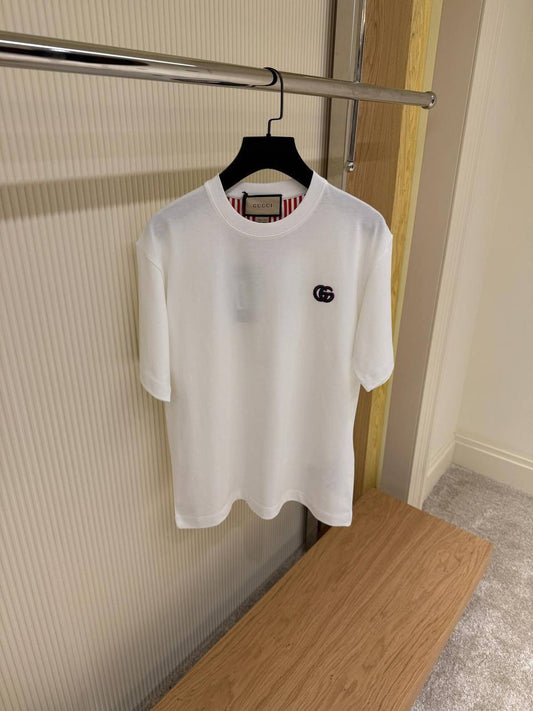 Gucci Classic T-Shirt with GG Embroidery