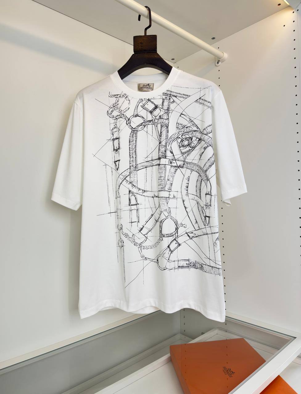 Hermes "Cavalcadour Griffonne" embroidered t-shirt