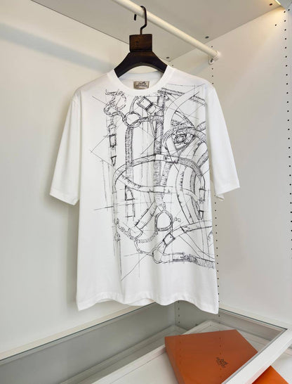 Hermes "Cavalcadour Griffonne" embroidered t-shirt