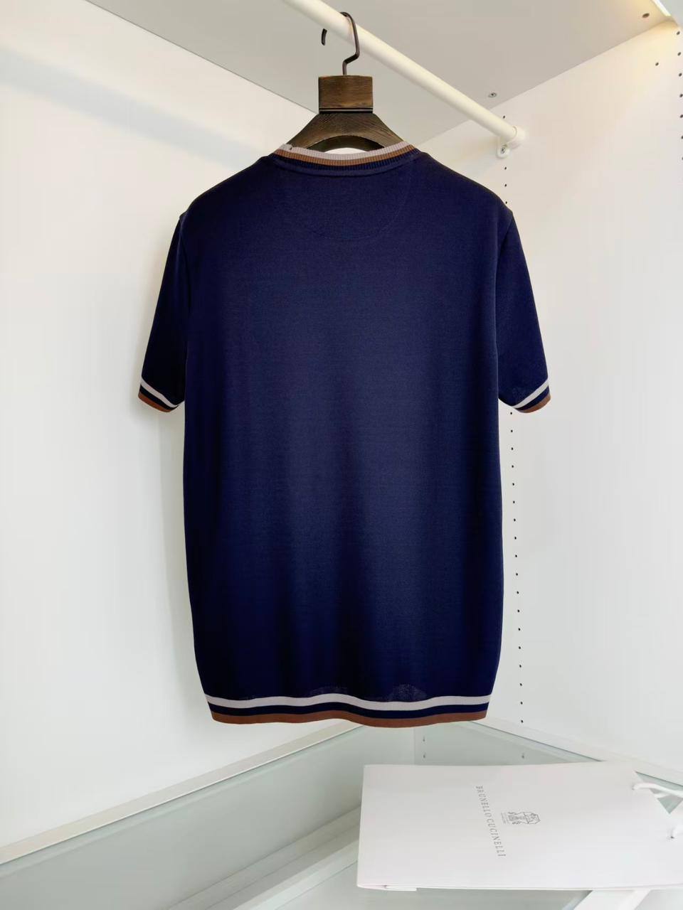 Brunello Cucinelli logo-embroidered T-shirt