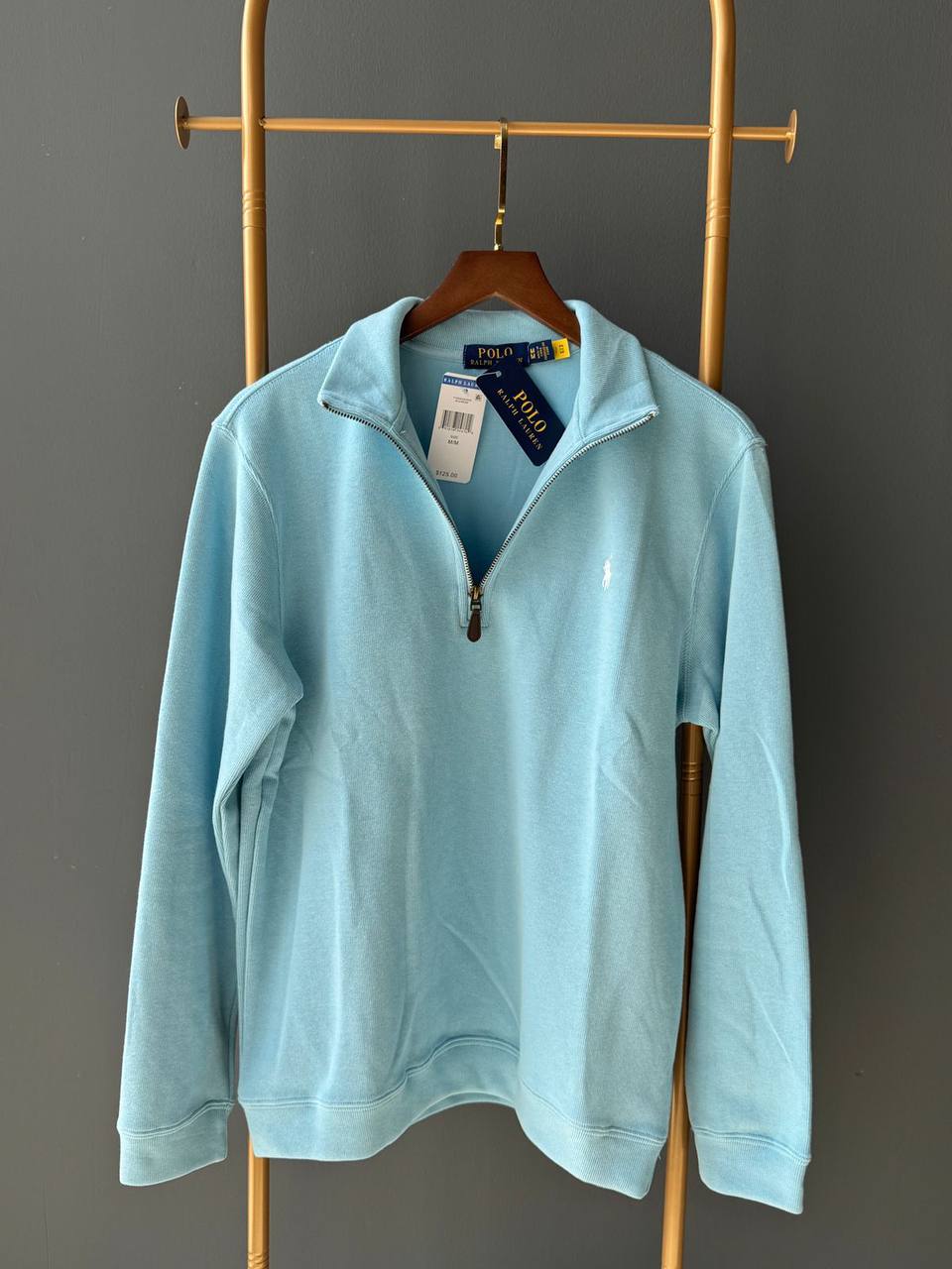 Ralph Lauren Half Zip Mock Neck Sweatshirt
