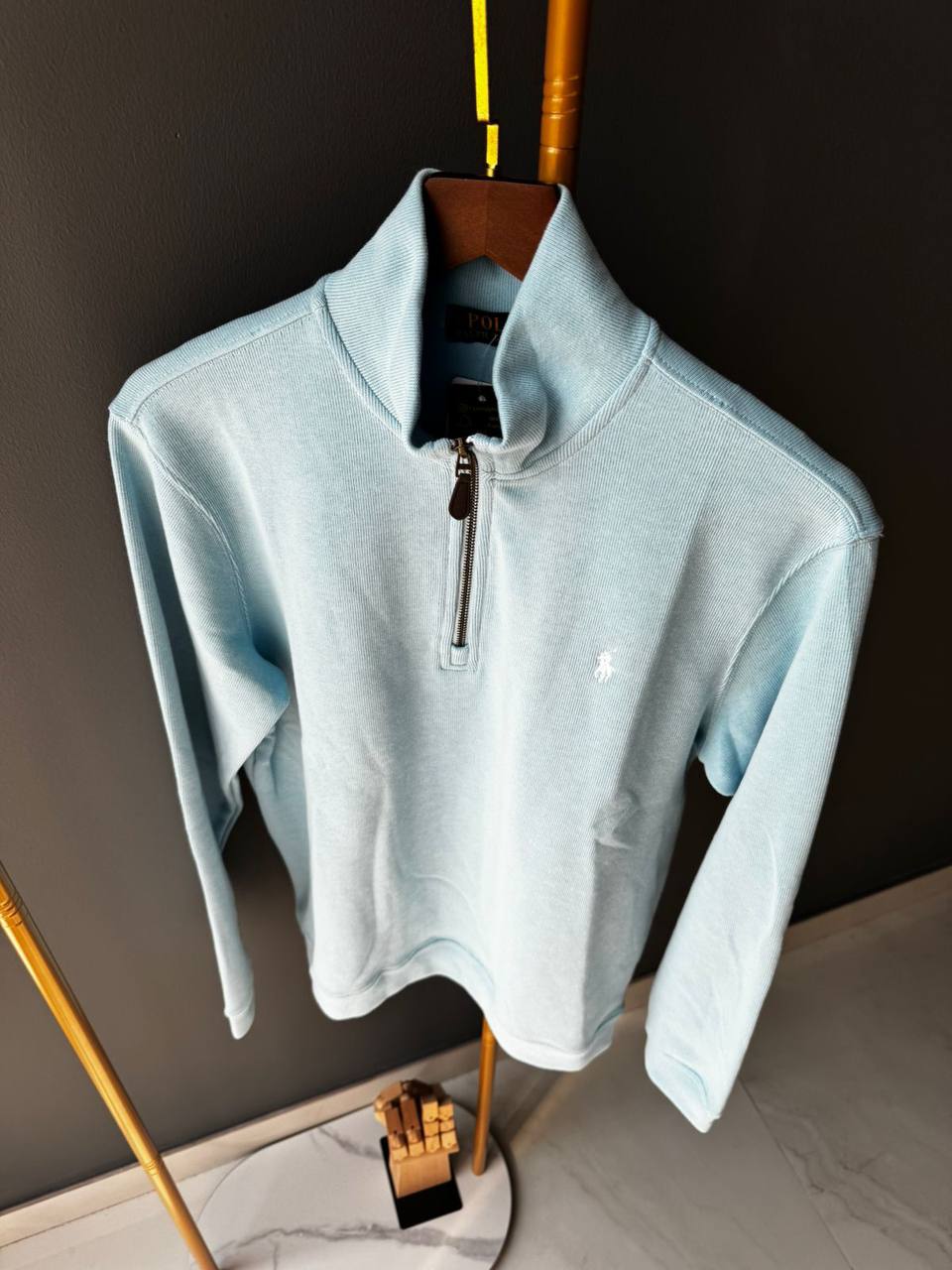 Ralph Lauren Half Zip Mock Neck Sweatshirt