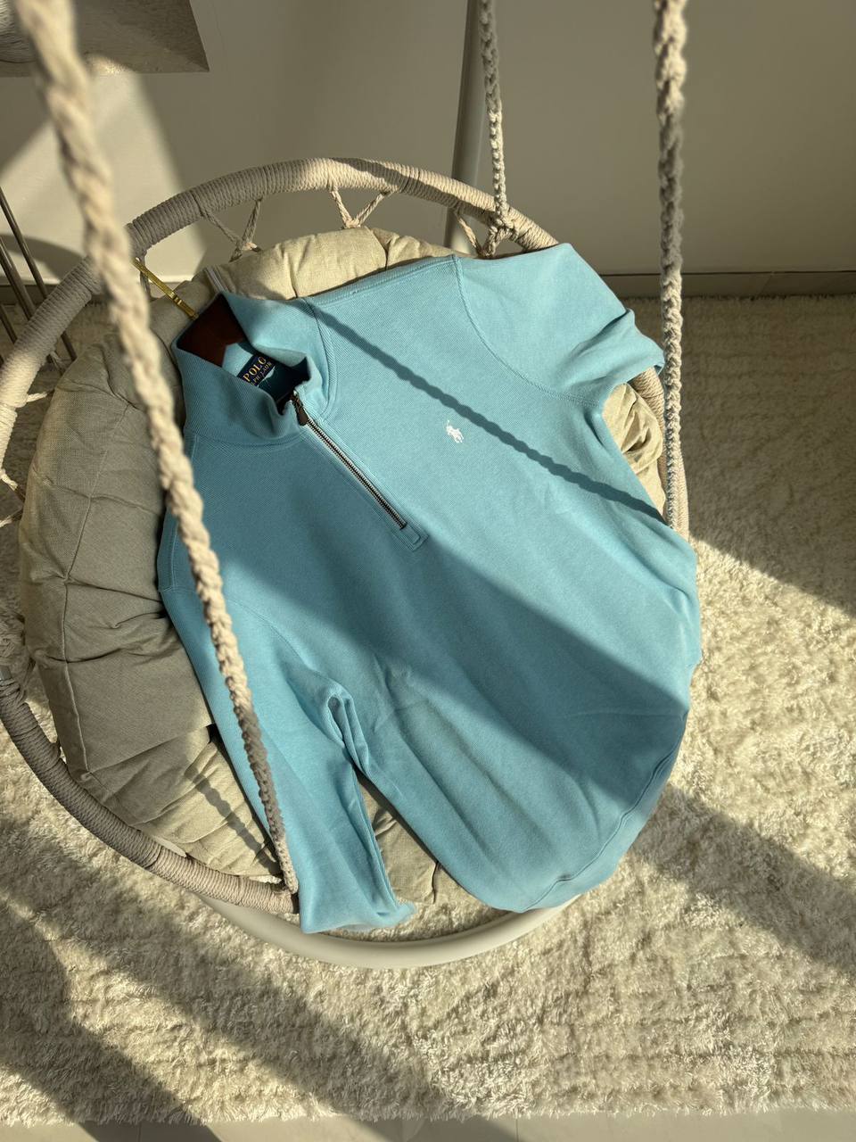 Ralph Lauren Half Zip Mock Neck Sweatshirt