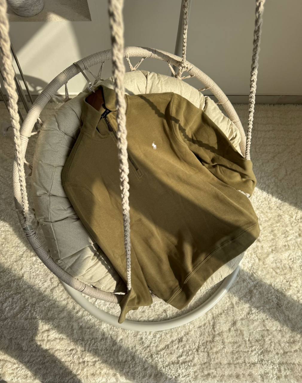 Ralph Lauren Half Zip Mock Neck Sweatshirt