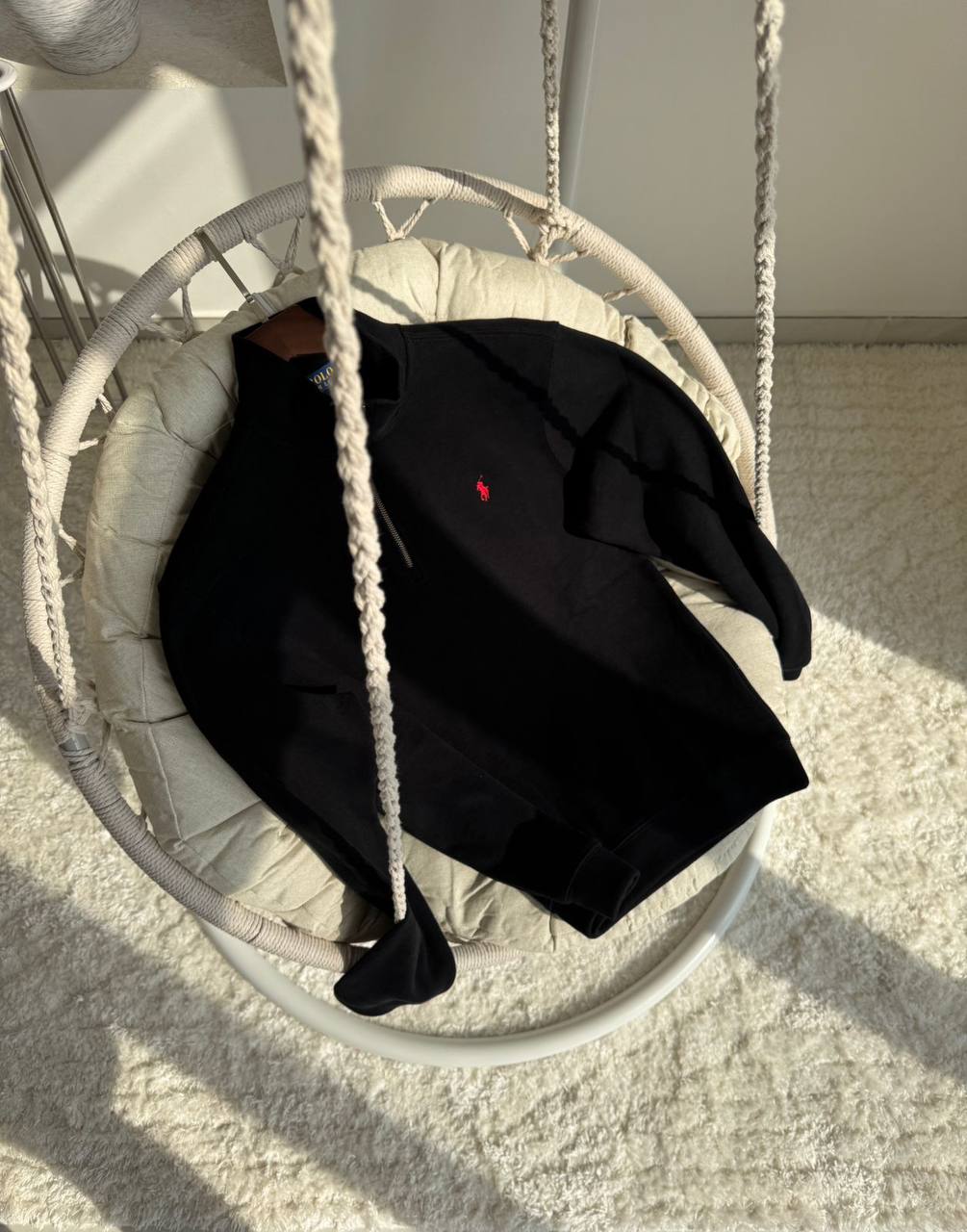 Ralph Lauren Half Zip Mock Neck Sweatshirt