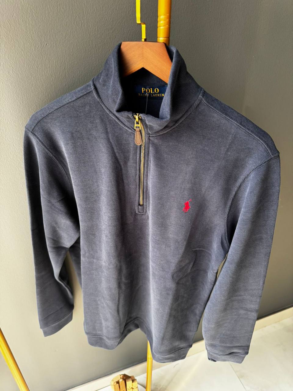 Ralph Lauren Half Zip Mock Neck Sweatshirt