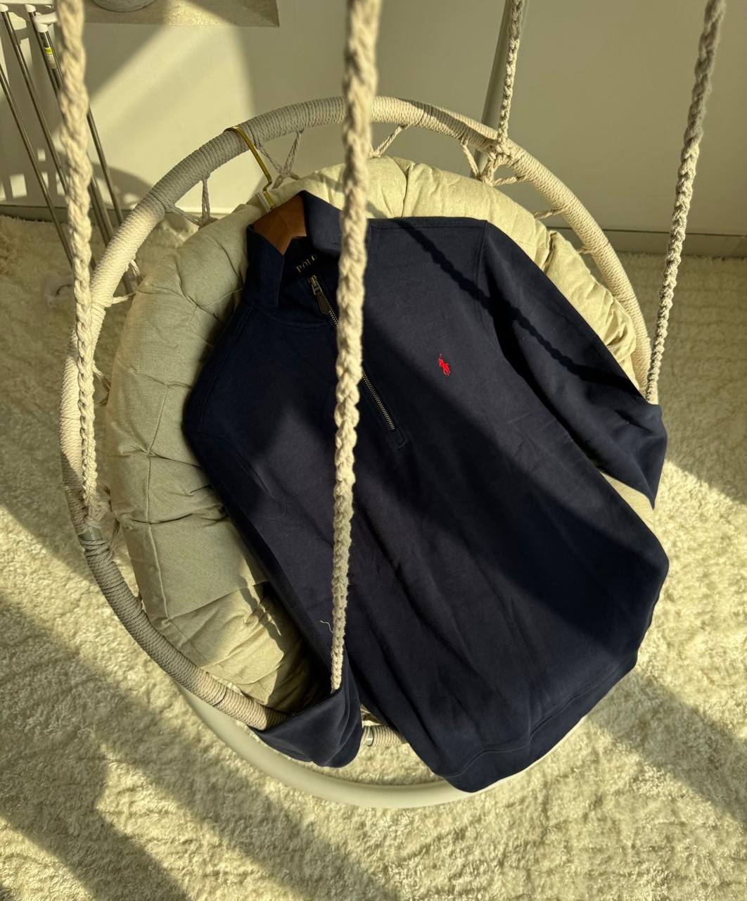 Ralph Lauren Half Zip Mock Neck Sweatshirt