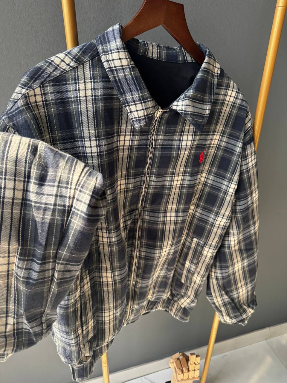 Burberry Double Face Zip-Up Jacket