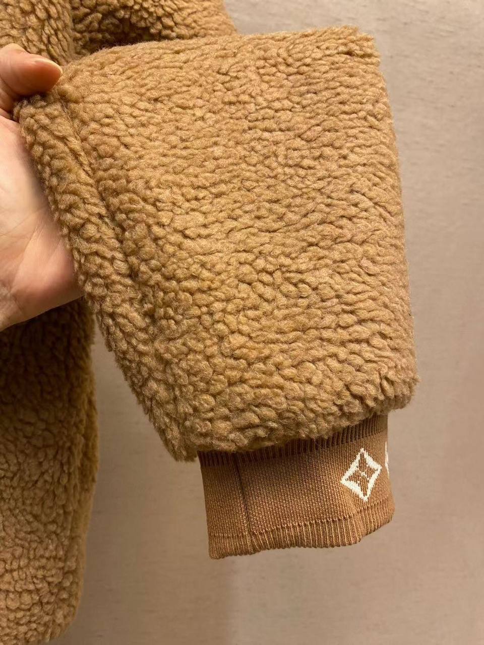 Louis Vuitton Shearling Fleece Zip Jacket