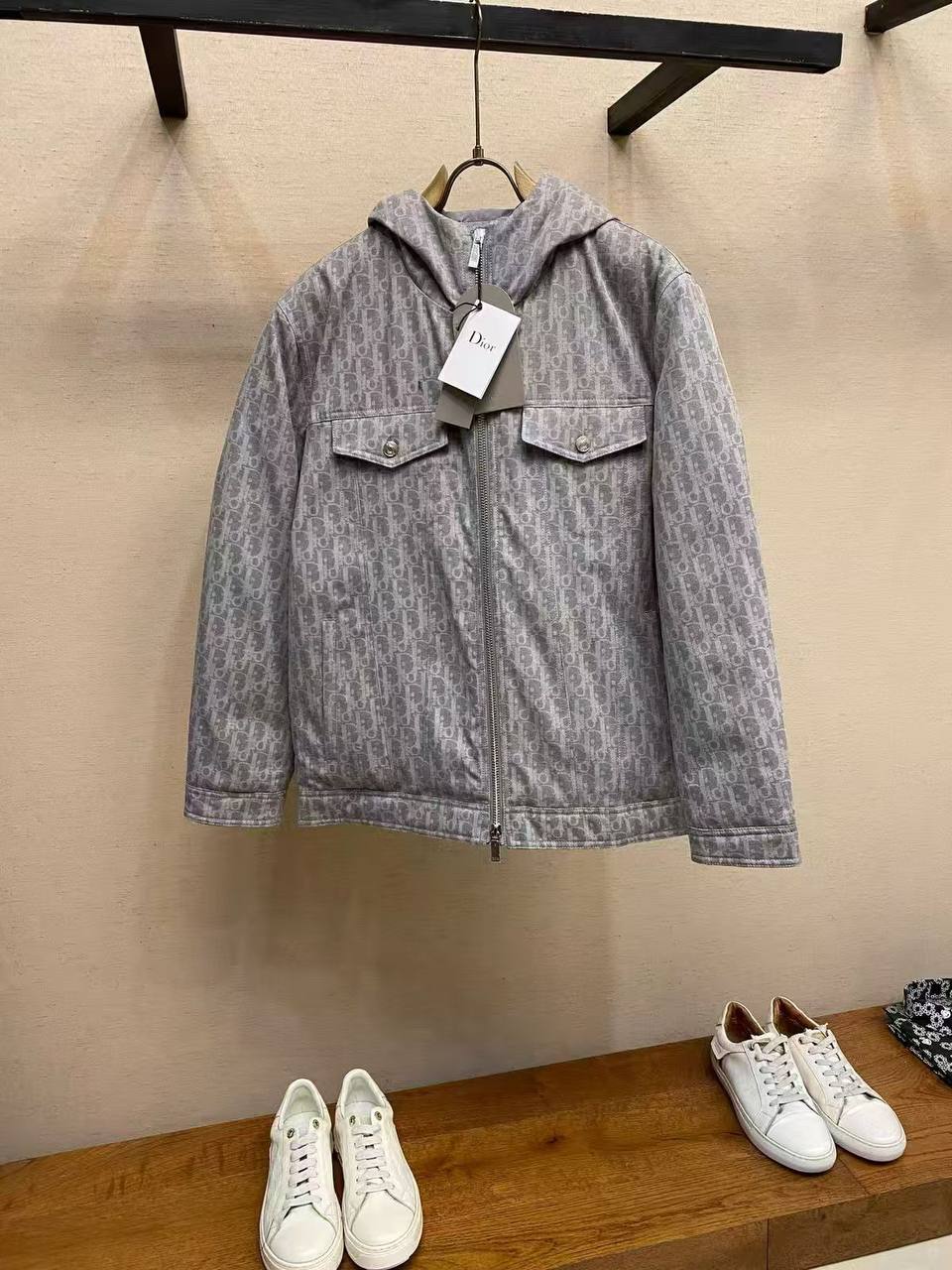 Christian Dior Monogram Zip Hooded Jacket